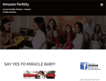 Tablet Screenshot of amazonfertility.com